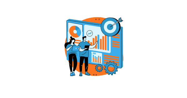 team analyzing an interface showing targets and statistics
