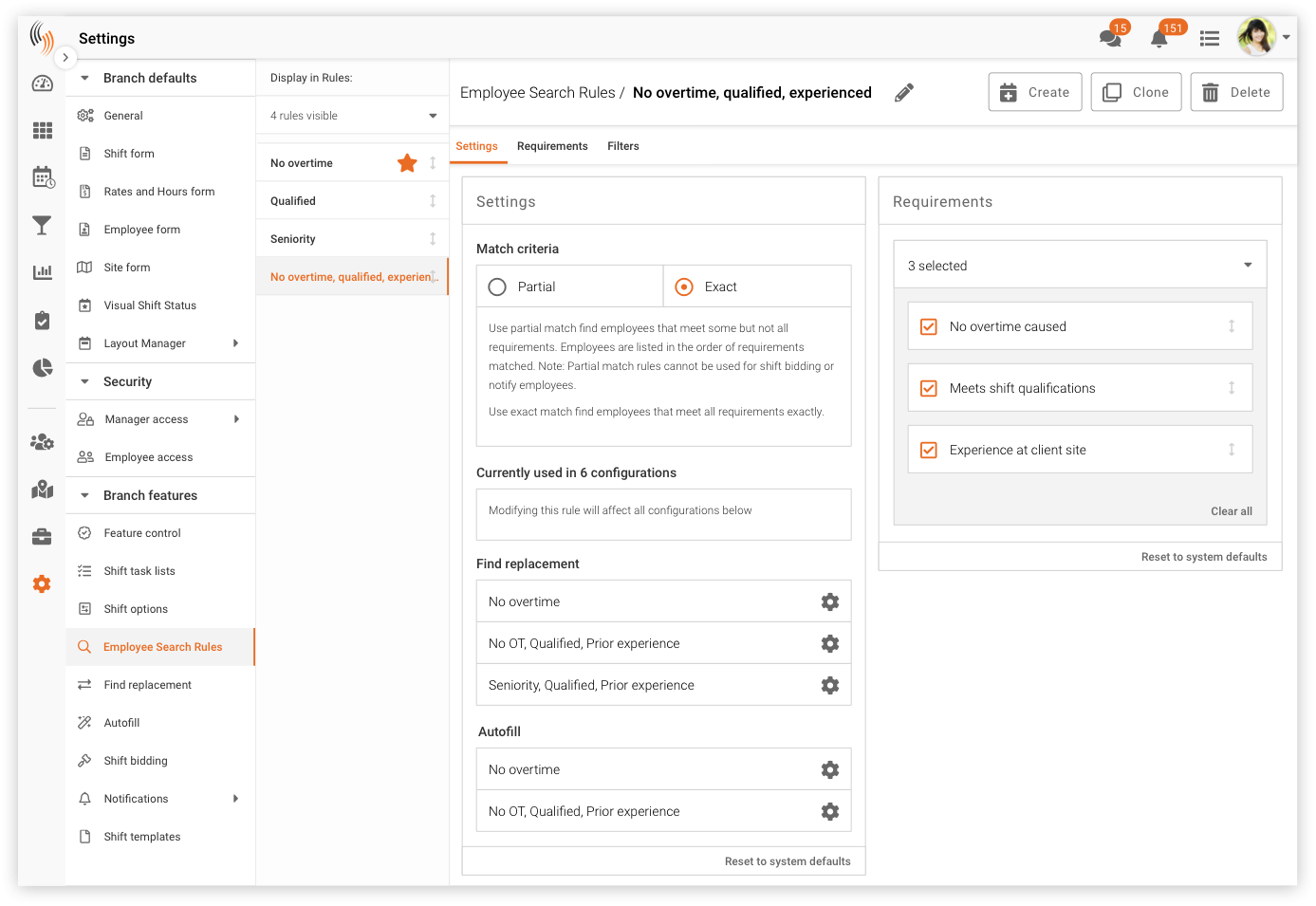 rules engine for employee scheduling