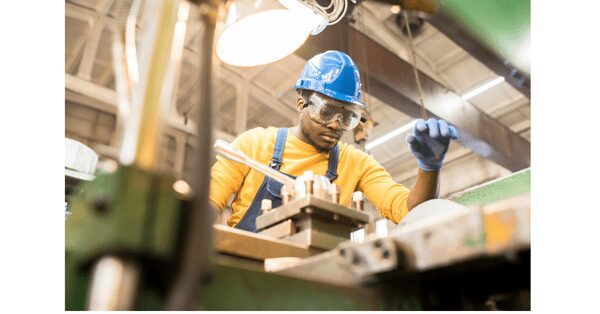 manufacturing worker working