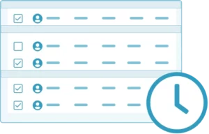 time and attendance icon