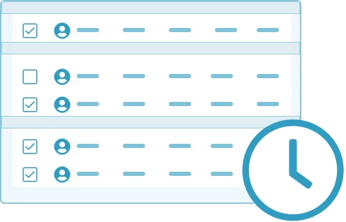 time and attendance icon