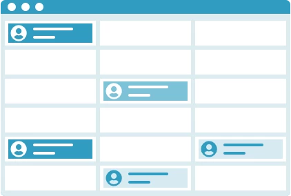 employee scheduling icon