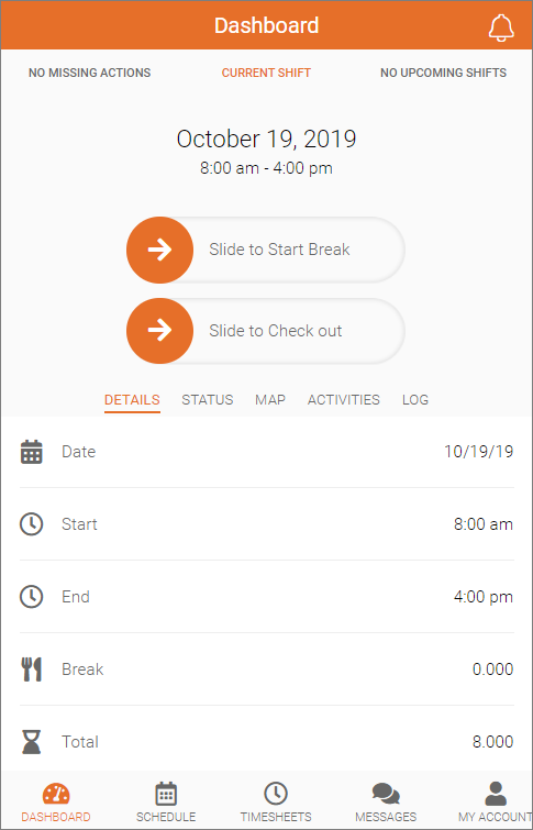 Celayix Mobile: Meal Break Tracking