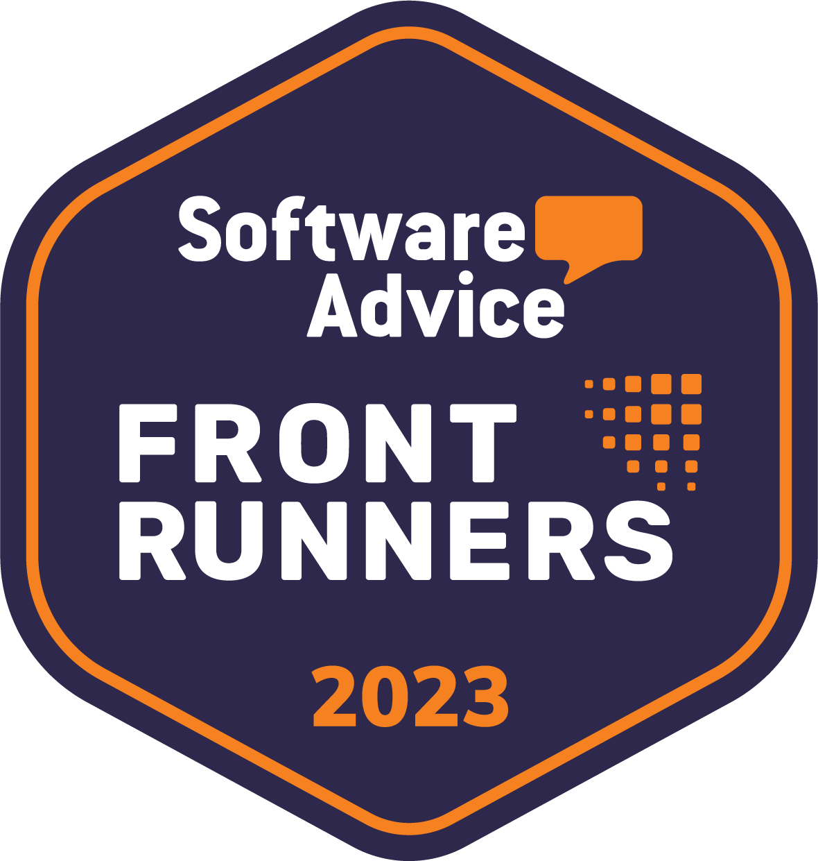 Software Advice Front Runners badge